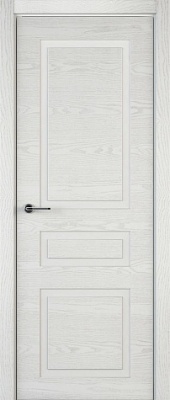 Межкомнатная дверь Комфорт ЛШ73 Шпон+эмаль (открытая пора), Белый, 600/700/800/900*2000 мм.